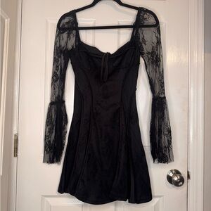 Elegant Black Lace Dress